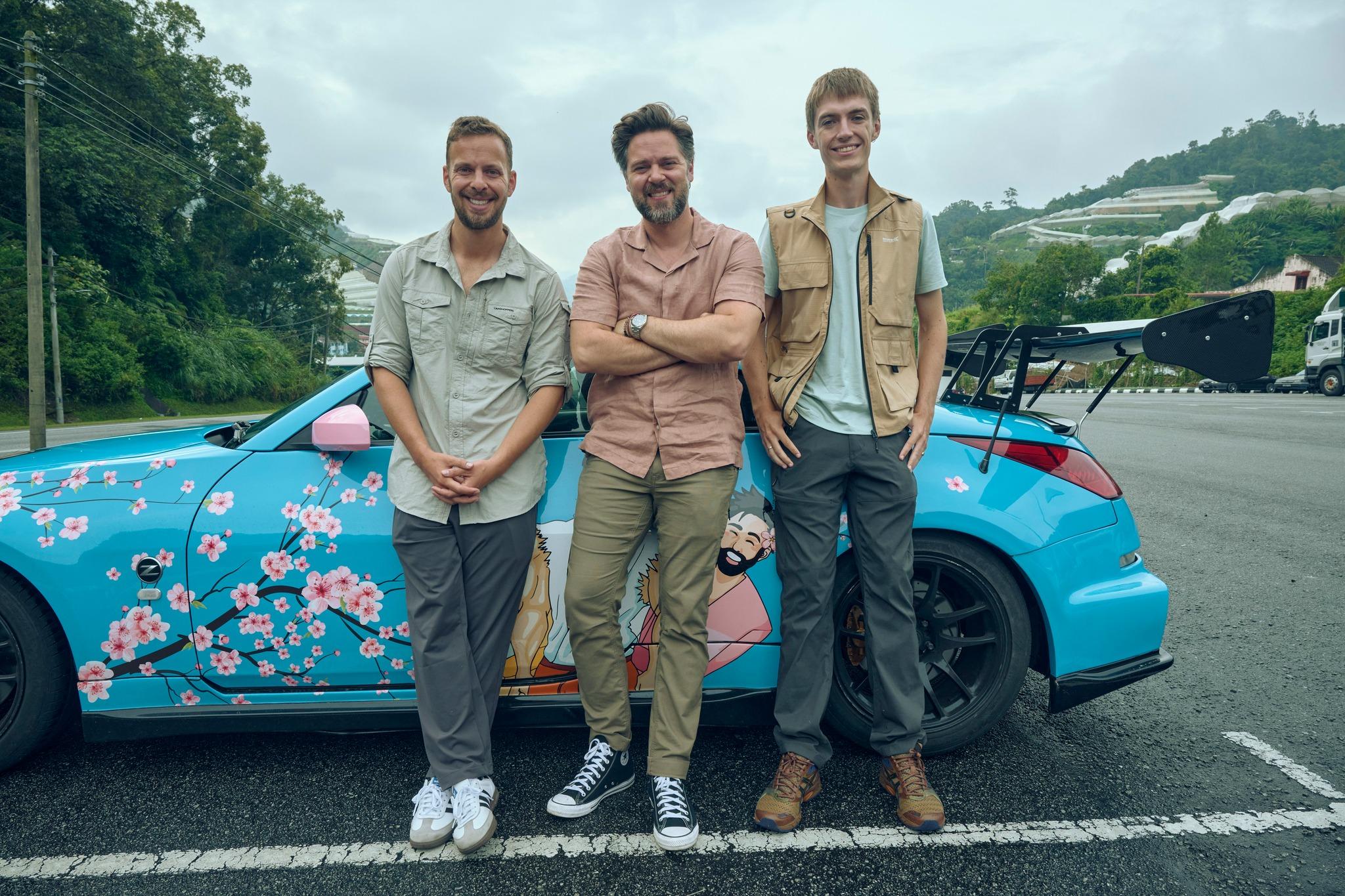 Meet the new hosts of The Grand Tour: James Engelsman, Thomas Holland, and Francis Bourgeois.