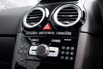 close up shot of car air vents